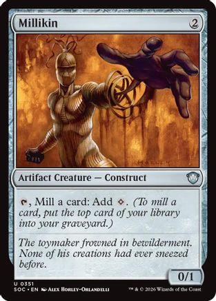 Millikin (SOC-351) [Commander: Secrets of Strixhaven] MTG Single Wizards of the Coast