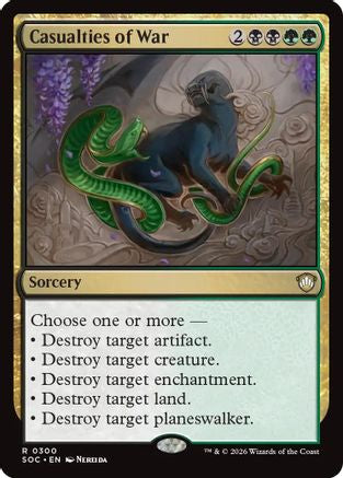Casualties of War (SOC-300) [Commander: Secrets of Strixhaven] MTG Single Wizards of the Coast