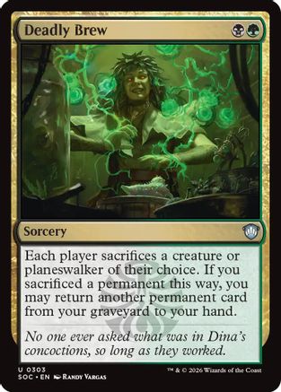 Deadly Brew (SOC-303) [Commander: Secrets of Strixhaven] MTG Single Wizards of the Coast