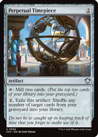 Perpetual Timepiece (SOC-354) [Commander: Secrets of Strixhaven] MTG Single Wizards of the Coast