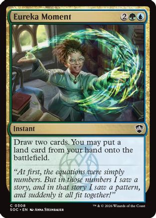 Eureka Moment (SOC-308) [Commander: Secrets of Strixhaven] MTG Single Wizards of the Coast