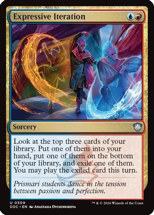 Expressive Iteration (SOC-309) [Commander: Secrets of Strixhaven] MTG Single Wizards of the Coast