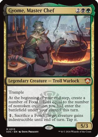 Gyome, Master Chef (SOC-313) [Commander: Secrets of Strixhaven] MTG Single Wizards of the Coast