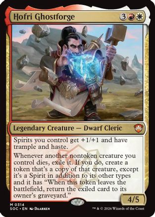 Hofri Ghostforge (SOC-314) [Commander: Secrets of Strixhaven] MTG Single Wizards of the Coast