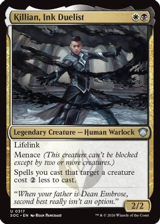 Killian, Ink Duelist (SOC-317) [Commander: Secrets of Strixhaven] MTG Single Wizards of the Coast