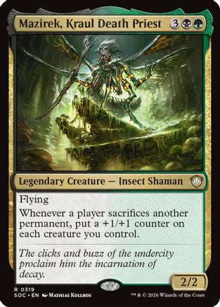 Mazirek, Kraul Death Priest (SOC-319) [Commander: Secrets of Strixhaven] MTG Single Wizards of the Coast