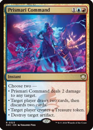 Prismari Command (SOC-323) [Commander: Secrets of Strixhaven] MTG Single Wizards of the Coast