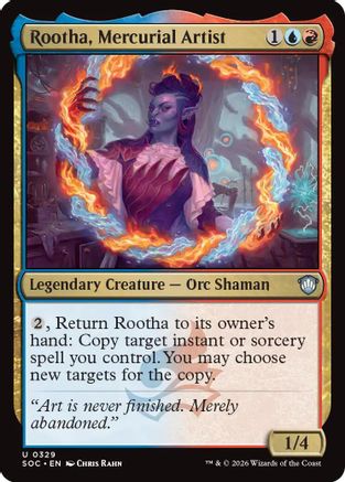 Rootha, Mercurial Artist (SOC-329) [Commander: Secrets of Strixhaven] MTG Single Wizards of the Coast
