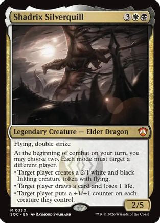 Shadrix Silverquill (SOC-330) [Commander: Secrets of Strixhaven] MTG Single Wizards of the Coast