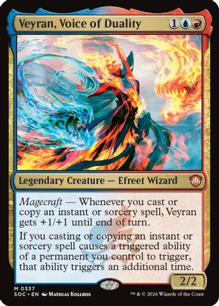 Veyran, Voice of Duality (SOC-337) [Commander: Secrets of Strixhaven] MTG Single Wizards of the Coast
