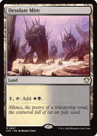 Desolate Mire (SOC-367) [Commander: Secrets of Strixhaven] MTG Single Wizards of the Coast
