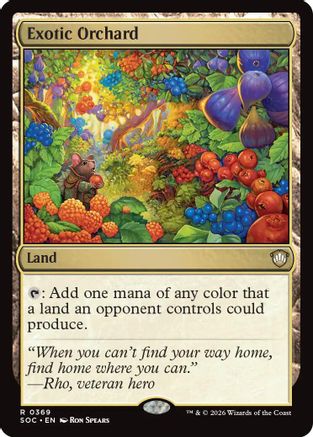 Exotic Orchard (SOC-369) [Commander: Secrets of Strixhaven] MTG Single Wizards of the Coast
