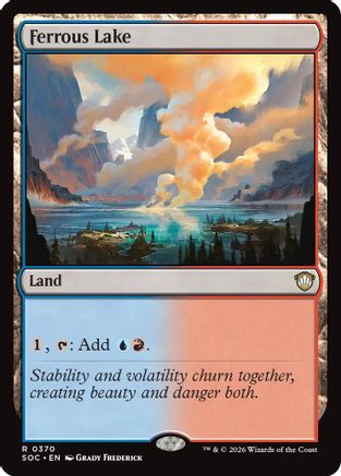 Ferrous Lake (SOC-370) [Commander: Secrets of Strixhaven] MTG Single Wizards of the Coast