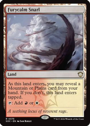 Furycalm Snarl (SOC-375) [Commander: Secrets of Strixhaven] MTG Single Wizards of the Coast