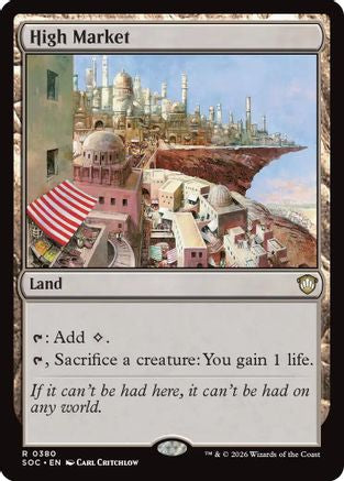 High Market (SOC-380) [Commander: Secrets of Strixhaven] MTG Single Wizards of the Coast