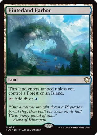 Hinterland Harbor (SOC-381) [Commander: Secrets of Strixhaven] MTG Single Wizards of the Coast