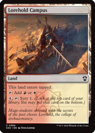Lorehold Campus (SOC-384) [Commander: Secrets of Strixhaven] MTG Single Wizards of the Coast