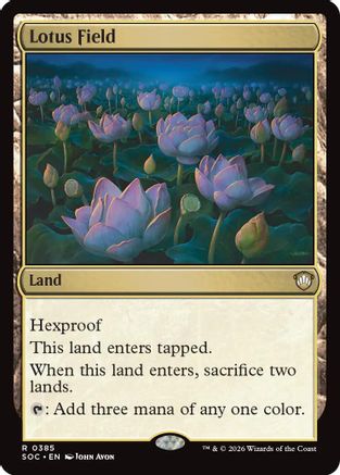 Lotus Field (SOC-385) [Commander: Secrets of Strixhaven] MTG Single Wizards of the Coast