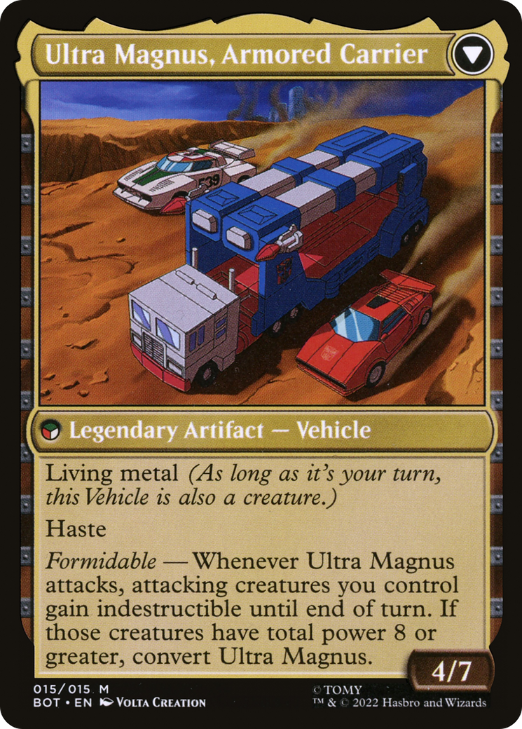 Ultra Magnus, Tactician (BOT-015) [Transformers] MTG Single Wizards of the Coast
