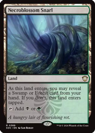 Necroblossom Snarl (SOC-389) [Commander: Secrets of Strixhaven] MTG Single Wizards of the Coast
