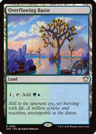 Overflowing Basin (SOC-392) [Commander: Secrets of Strixhaven] MTG Single Wizards of the Coast