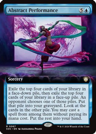 Abstract Performance (SOC-067) [Commander: Secrets of Strixhaven] MTG Single Wizards of the Coast