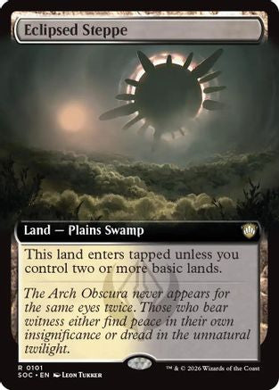 Eclipsed Steppe (SOC-101) [Commander: Secrets of Strixhaven] MTG Single Wizards of the Coast