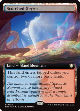 Scorched Geyser (SOC-102) [Commander: Secrets of Strixhaven] MTG Single Wizards of the Coast