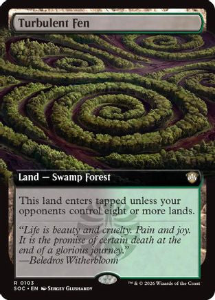 Turbulent Fen (SOC-103) [Commander: Secrets of Strixhaven] MTG Single Wizards of the Coast