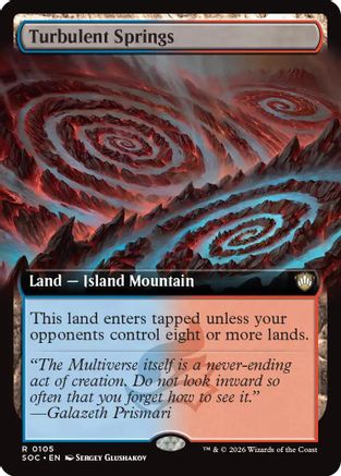 Turbulent Springs (SOC-105) [Commander: Secrets of Strixhaven] MTG Single Wizards of the Coast