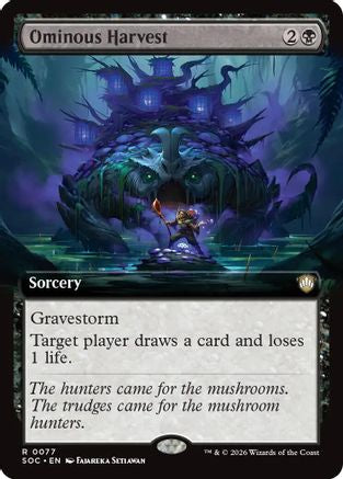 Ominous Harvest (SOC-077) [Commander: Secrets of Strixhaven] MTG Single Wizards of the Coast