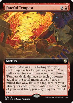 Fateful Tempest (SOC-079) [Commander: Secrets of Strixhaven] MTG Single Wizards of the Coast