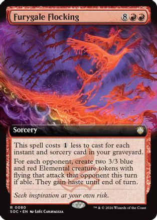 Furygale Flocking (SOC-080) [Commander: Secrets of Strixhaven] MTG Single Wizards of the Coast