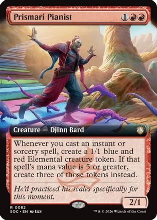 Prismari Pianist (SOC-082) [Commander: Secrets of Strixhaven] MTG Single Wizards of the Coast