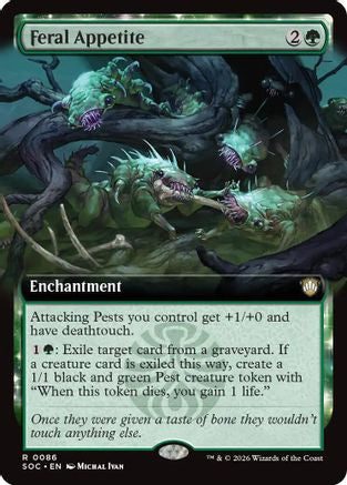 Feral Appetite (SOC-086) [Commander: Secrets of Strixhaven] MTG Single Wizards of the Coast