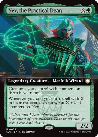 Nev, the Practical Dean (SOC-089) [Commander: Secrets of Strixhaven] MTG Single Wizards of the Coast