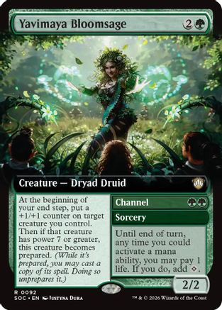 Yavimaya Bloomsage (SOC-092) [Commander: Secrets of Strixhaven] MTG Single Wizards of the Coast