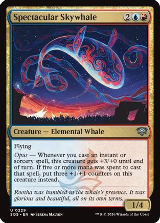 Spectacular Skywhale (SOS-229) [Secrets of Strixhaven] MTG Single Wizards of the Coast