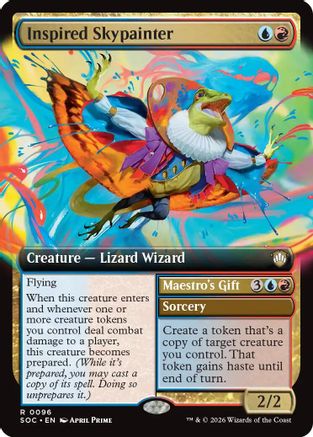 Inspired Skypainter (SOC-096) [Commander: Secrets of Strixhaven] MTG Single Wizards of the Coast