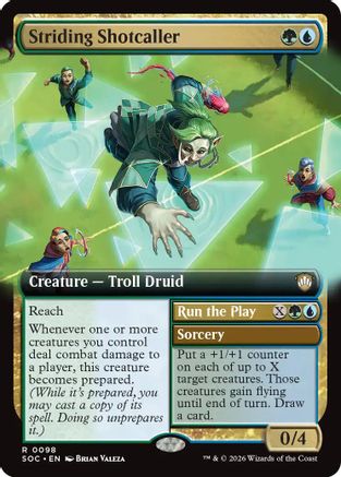 Striding Shotcaller (SOC-098) [Commander: Secrets of Strixhaven] MTG Single Wizards of the Coast