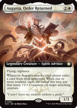 Augusta, Order Returned (SOC-061) [Commander: Secrets of Strixhaven] MTG Single Wizards of the Coast