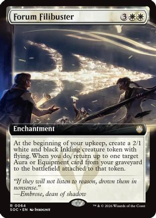 Forum Filibuster (SOC-064) [Commander: Secrets of Strixhaven] MTG Single Wizards of the Coast