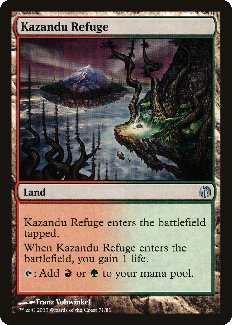 Kazandu Refuge (DDL-071) [Misc] Duel Decks: Heroes vs. Monsters MTG Single Wizards of the Coast