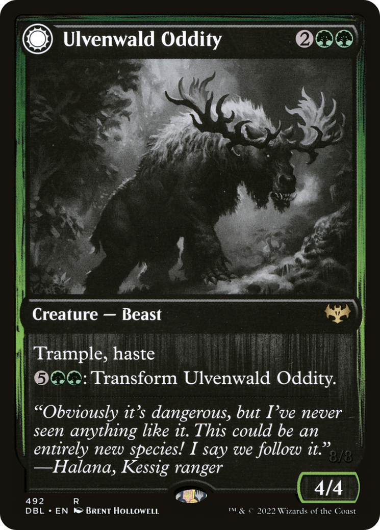 Ulvenwald Oddity // Ulvenwald Behemoth (DBL-492) [Innistrad: Double Feature] MTG Single Wizards of the Coast