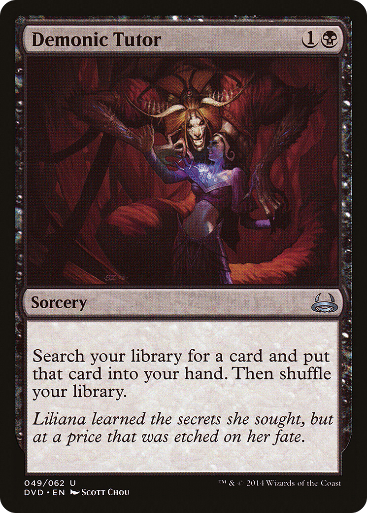Demonic Tutor (DD3-049) [Misc] Duel Decks Anthology: Divine vs. Demonic MTG Single Wizards of the Coast