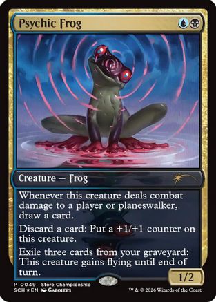 Psychic Frog (GAME-049) [Misc] Game Day & Store Championship Promos Foil MTG Single Wizards of the Coast