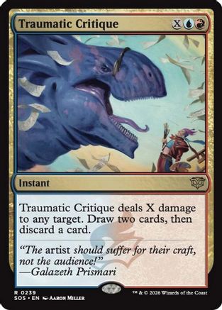 Traumatic Critique (SOS-239) [Secrets of Strixhaven] Foil MTG Single Wizards of the Coast