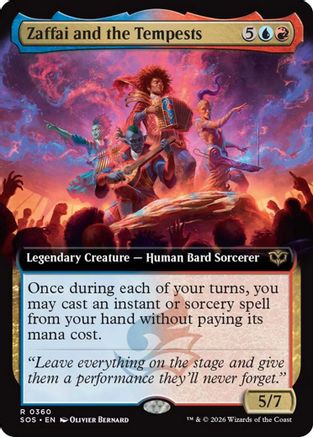 Zaffai and the Tempests (SOS-360) [Secrets of Strixhaven] Foil MTG Single Wizards of the Coast