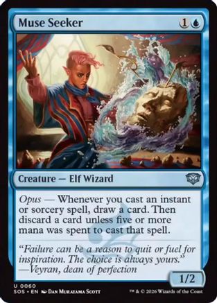 Muse Seeker (SOS-060) [Secrets of Strixhaven] Foil MTG Single Wizards of the Coast