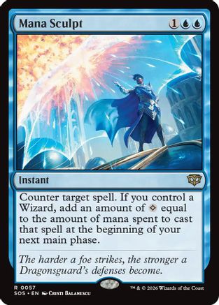 Mana Sculpt (SOS-057) [Secrets of Strixhaven] Foil MTG Single Wizards of the Coast